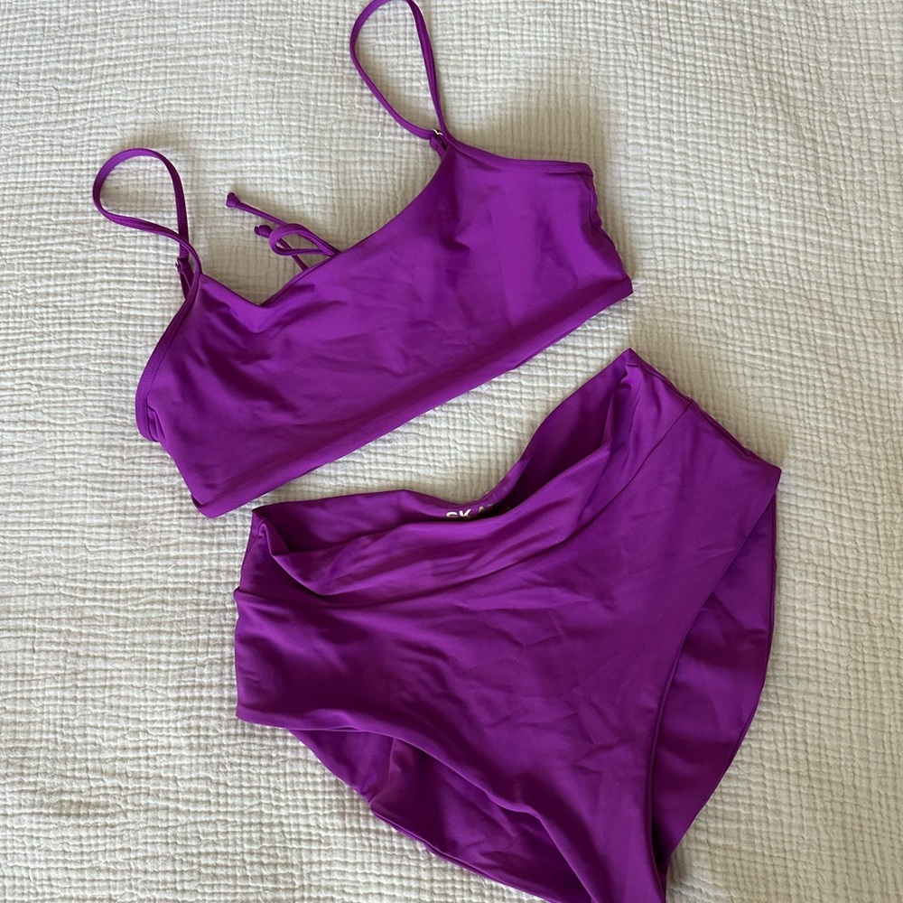 Skatie Purple Bra Set